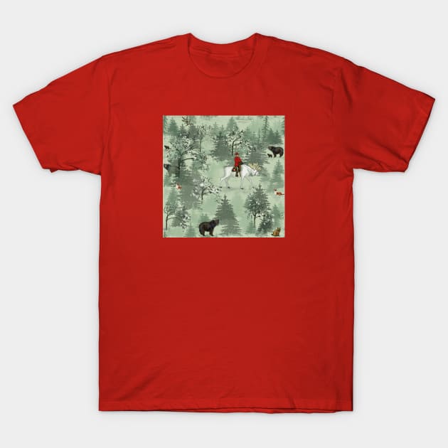 Legends of Canada and White Moose T-Shirt by Salzanos